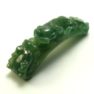 画像: 翡翠ペンダントトップ（帯鈎）
