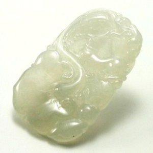 画像: 翡翠ペンダントトップ（霊芝）