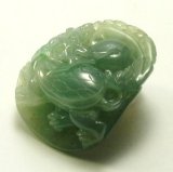 画像: 翡翠ペンダントトップ（龍亀）