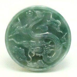 画像: 翡翠ペンダントトップ（龍鳳）