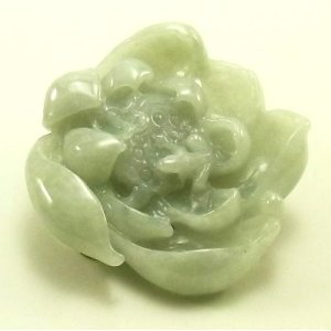 画像: 翡翠ペンダントトップ（蓮）