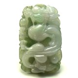 画像: 翡翠ペンダントトップ（龍）
