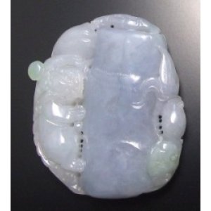 画像: 翡翠ペンダントトップ（ひきゅう&竹）
