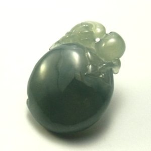 画像: 翡翠ペンダントトップ（桃）
