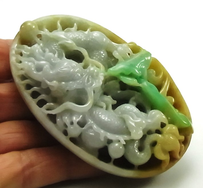 画像: 翡翠特別彫刻（龍）