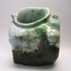 画像1: 翡翠の花瓶